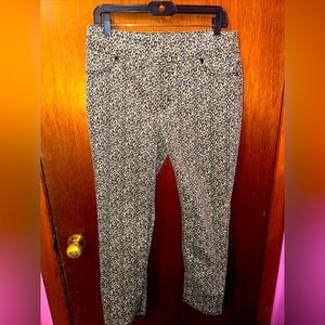 Chicos 0.5 Womens Animal Print Ankle Brown Jeans Size 6